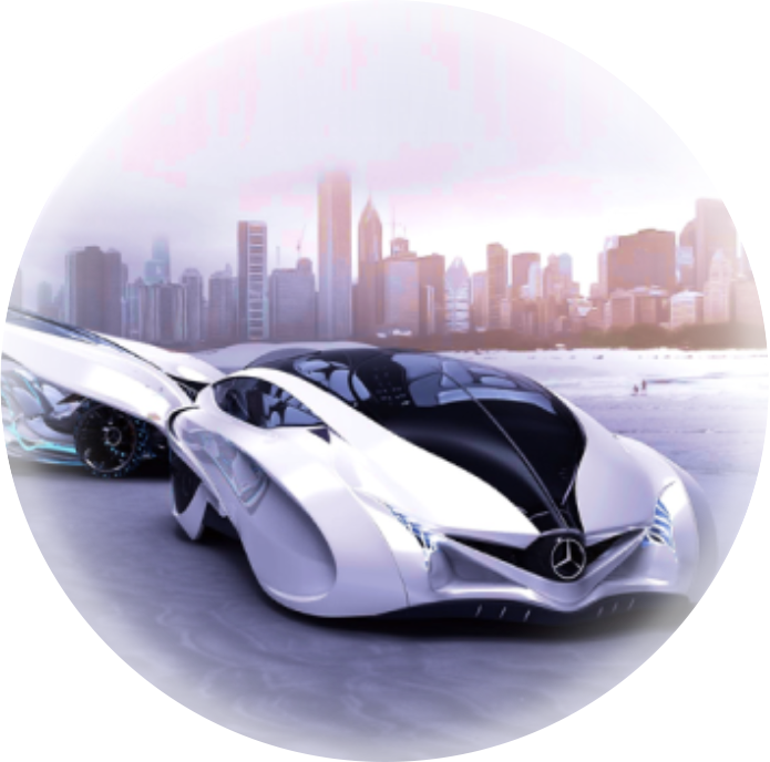 空飛ぶ車でドライブ